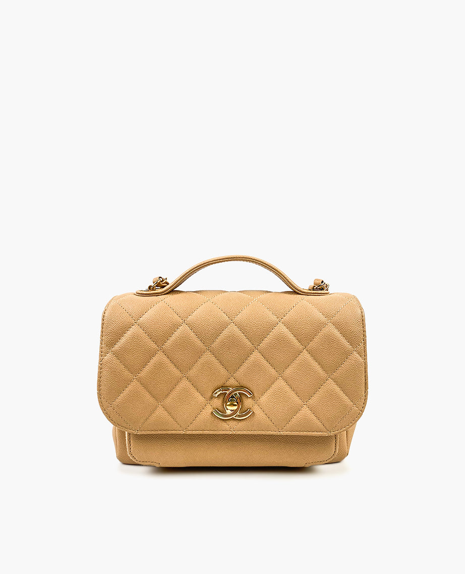 Chanel Business Affinity Flap Bag Beige Caviar CHW – Luxury Helsinki