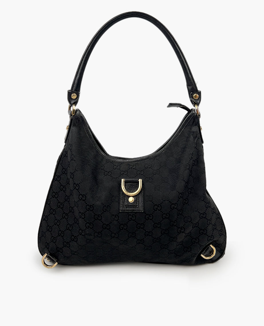 Gucci Abbey D Ring Hobo Small Black – Luxury Helsinki