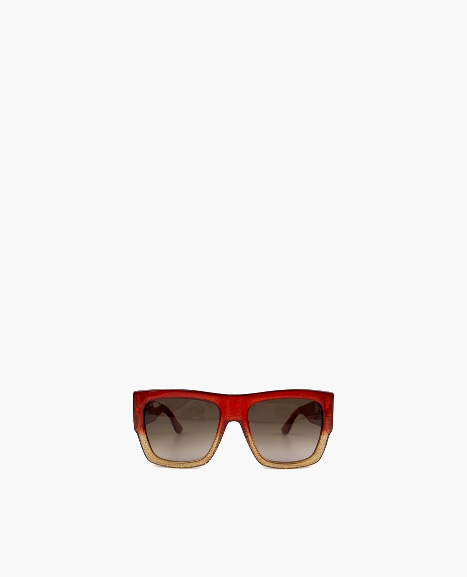 Gucci Red Glitter GG Sunglasses Luxury Helsinki