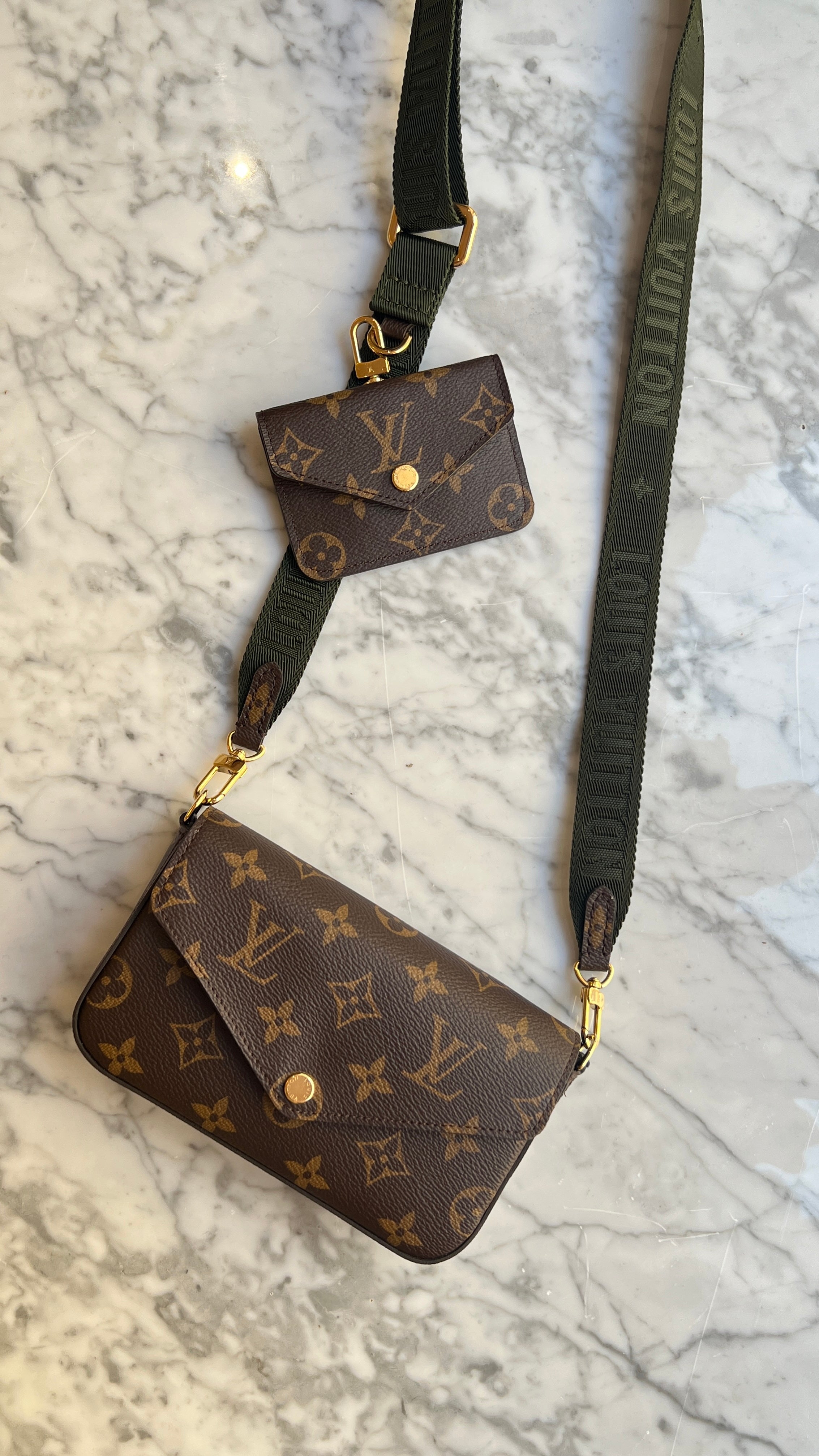 Vuitton Felicie Lv Crossbody Strap Louis Vuitton Felicie Strap Go