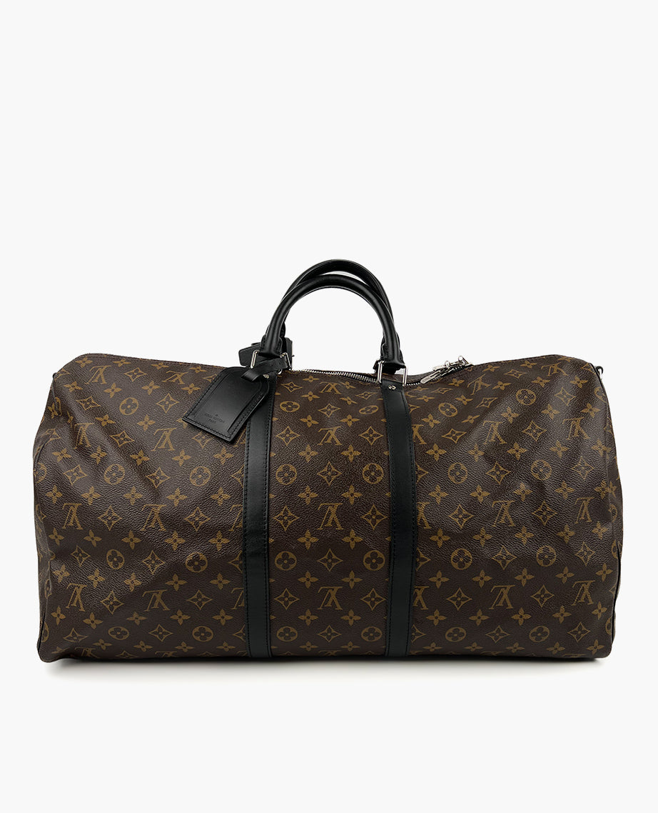 Louis Vuitton Keepall 55 B Monogram Black – Luxury Helsinki
