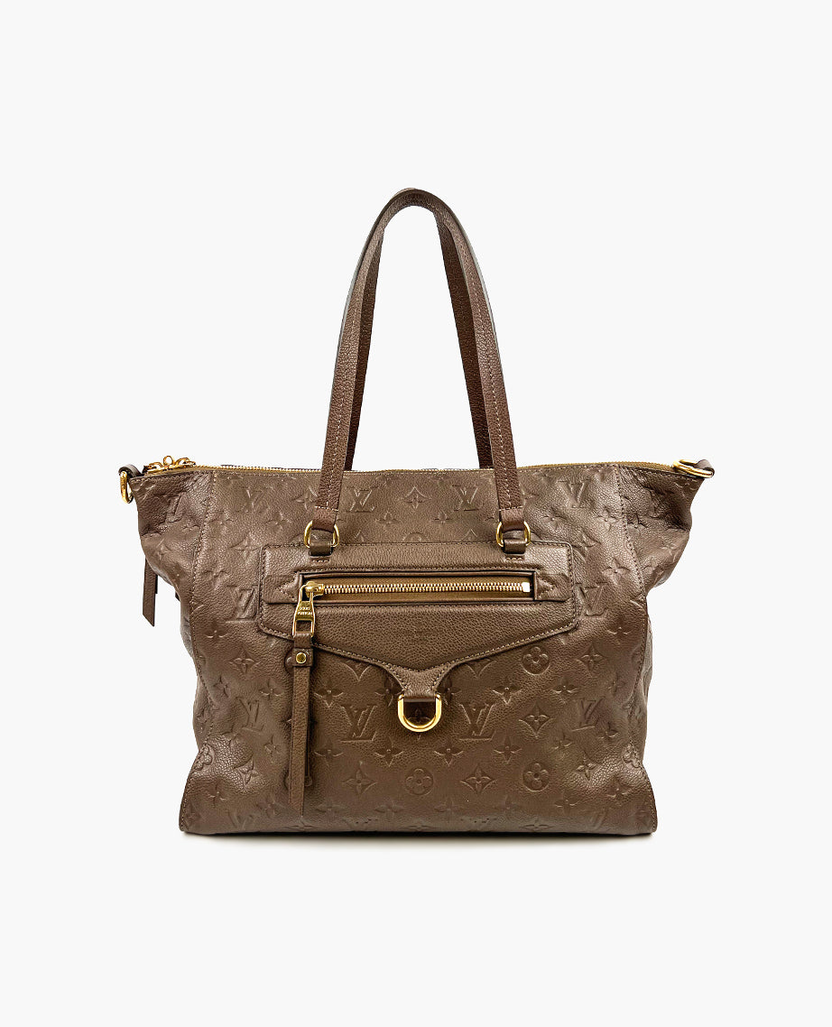 Louis Vuitton Lumineuse PM Monogram Empreinte Taupe – Luxury Helsinki