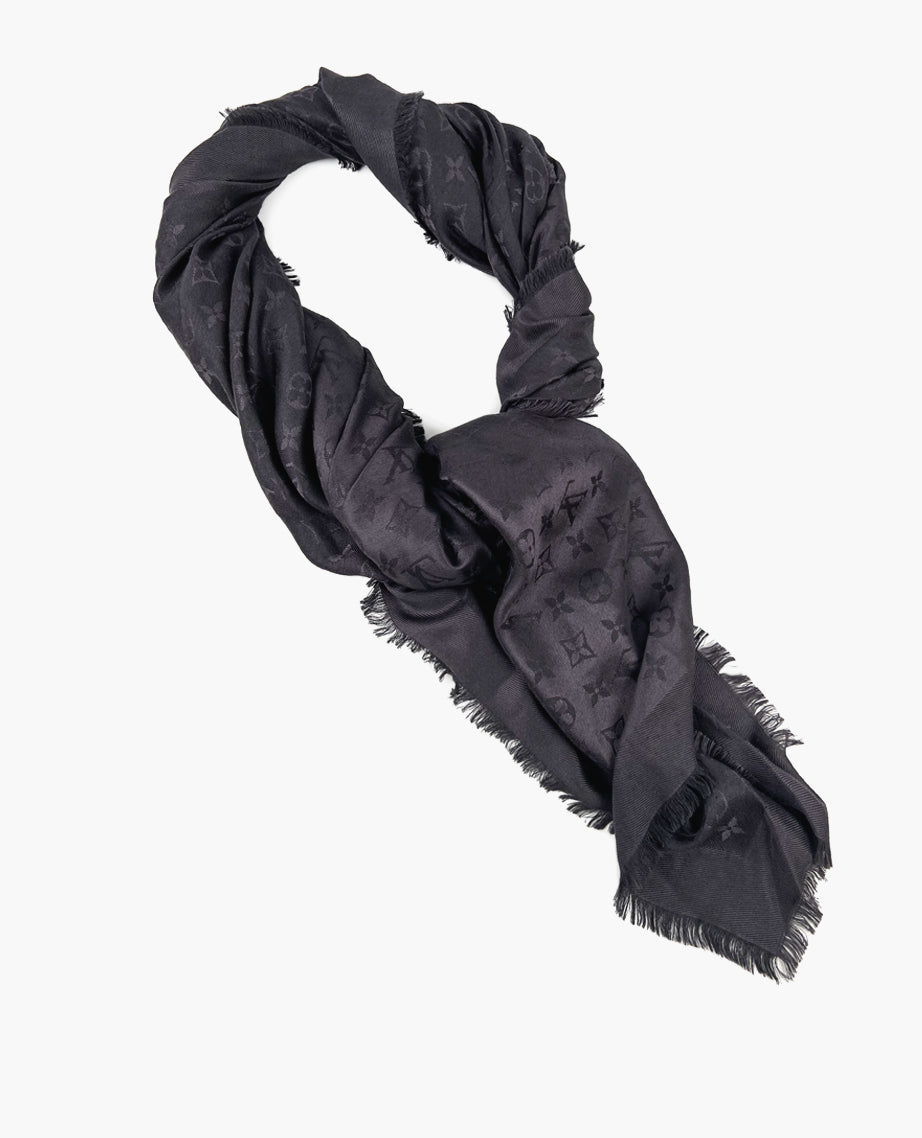 Louis Vuitton Shawl Dark Gray – Luxury Helsinki