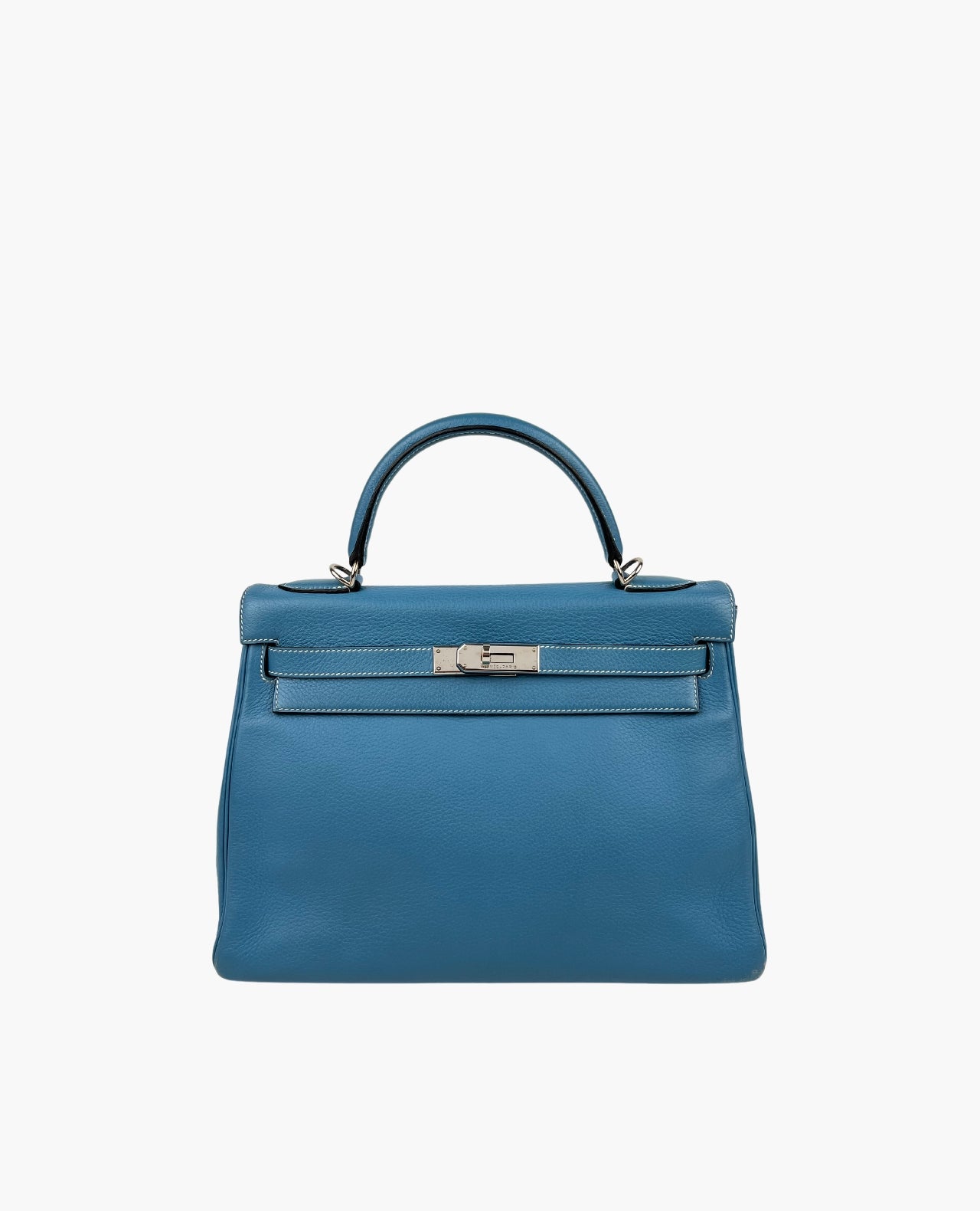 Hermès Kelly 32 Clemence Blue Jean Leather – Luxury Helsinki