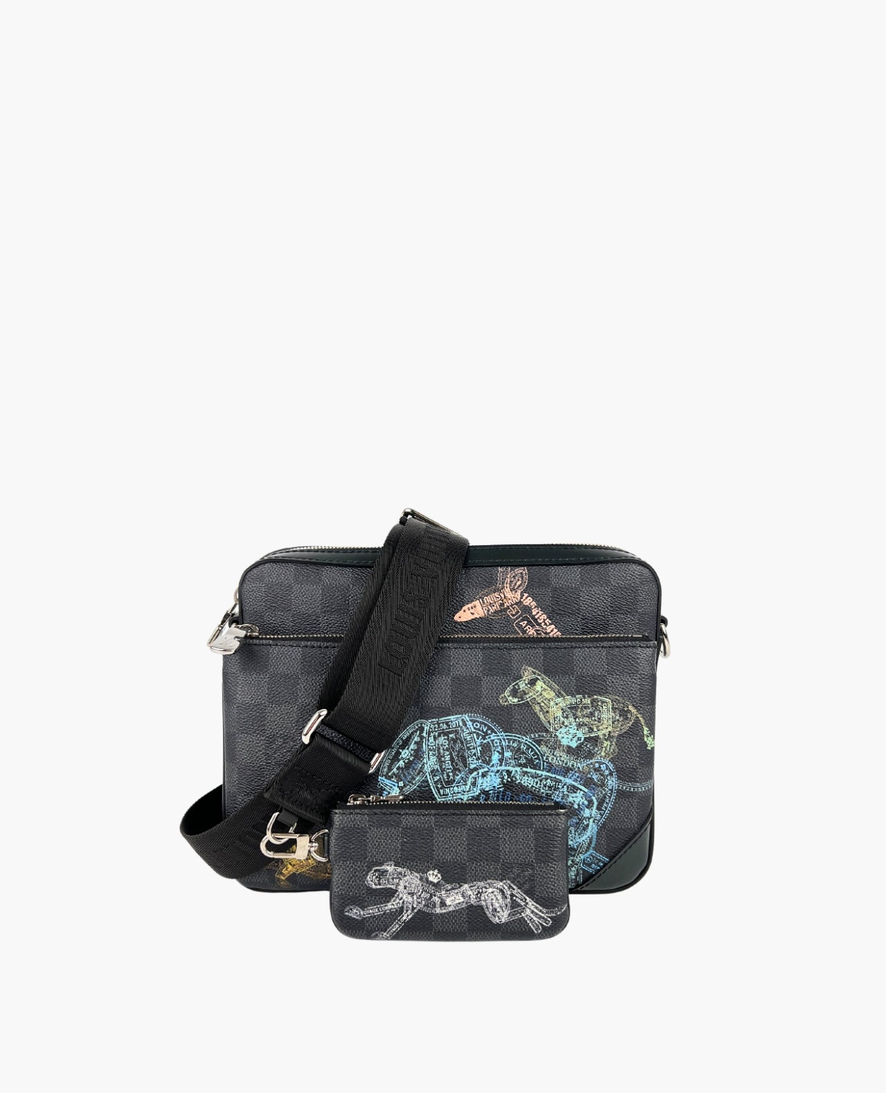 Louis Vuitton Trio Messenger Damier Graphite Wild Animals – Luxury