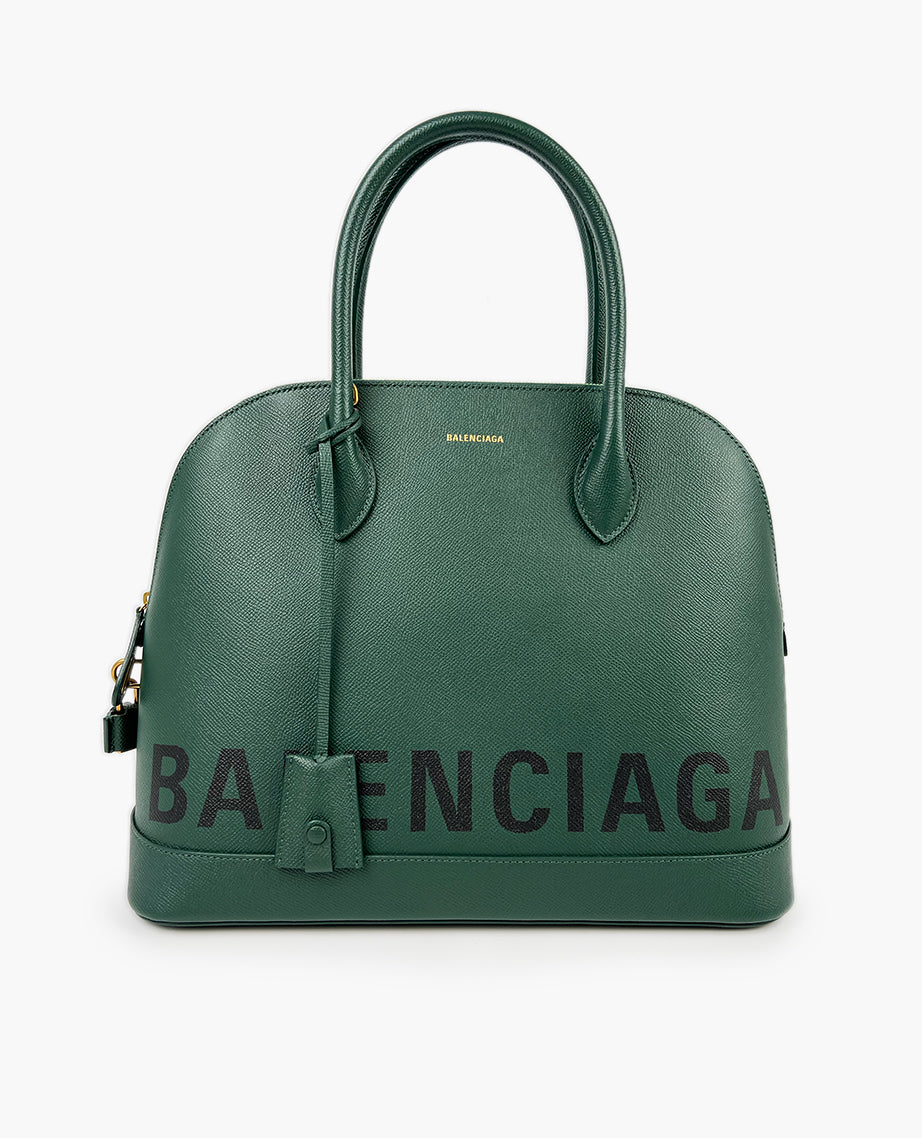 Balenciaga Ville Top Handle Bag Green Luxury Helsinki