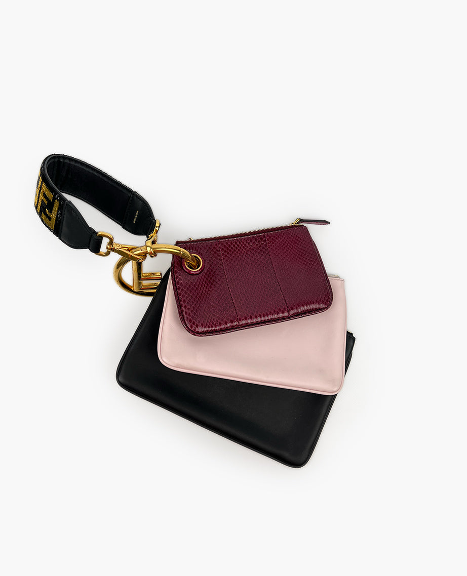 Fendi Triplette Multicolor Pouch – Luxury Helsinki