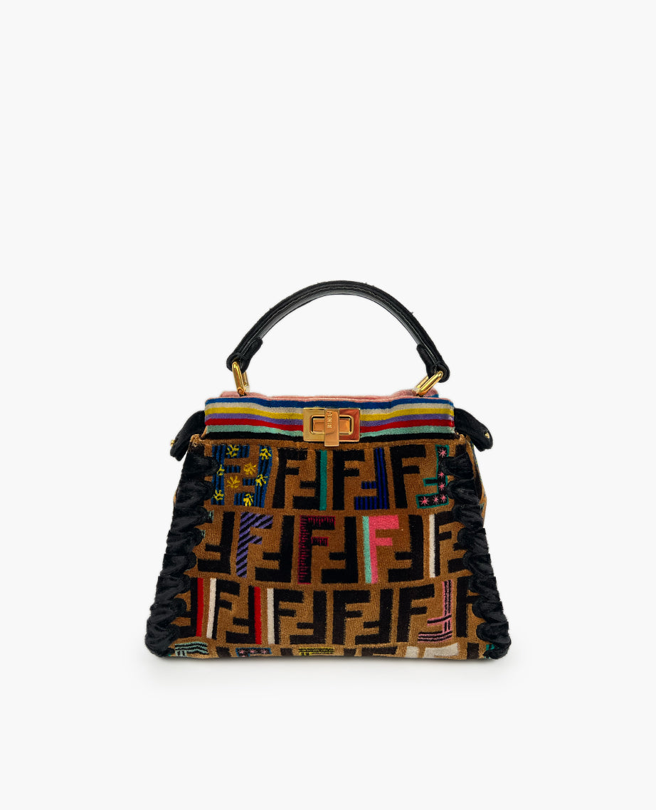 Fendi FF Velvet Whipstitch Mini Peekaboo – Luxury Helsinki