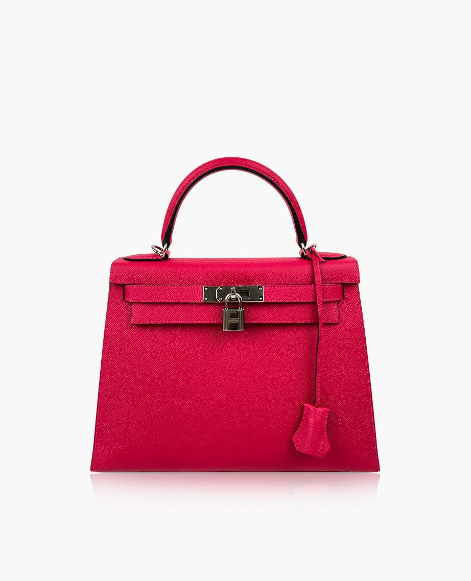 Hermès Kelly 25 Sellier Epsom Rose Mexico PHW – Luxury Helsinki