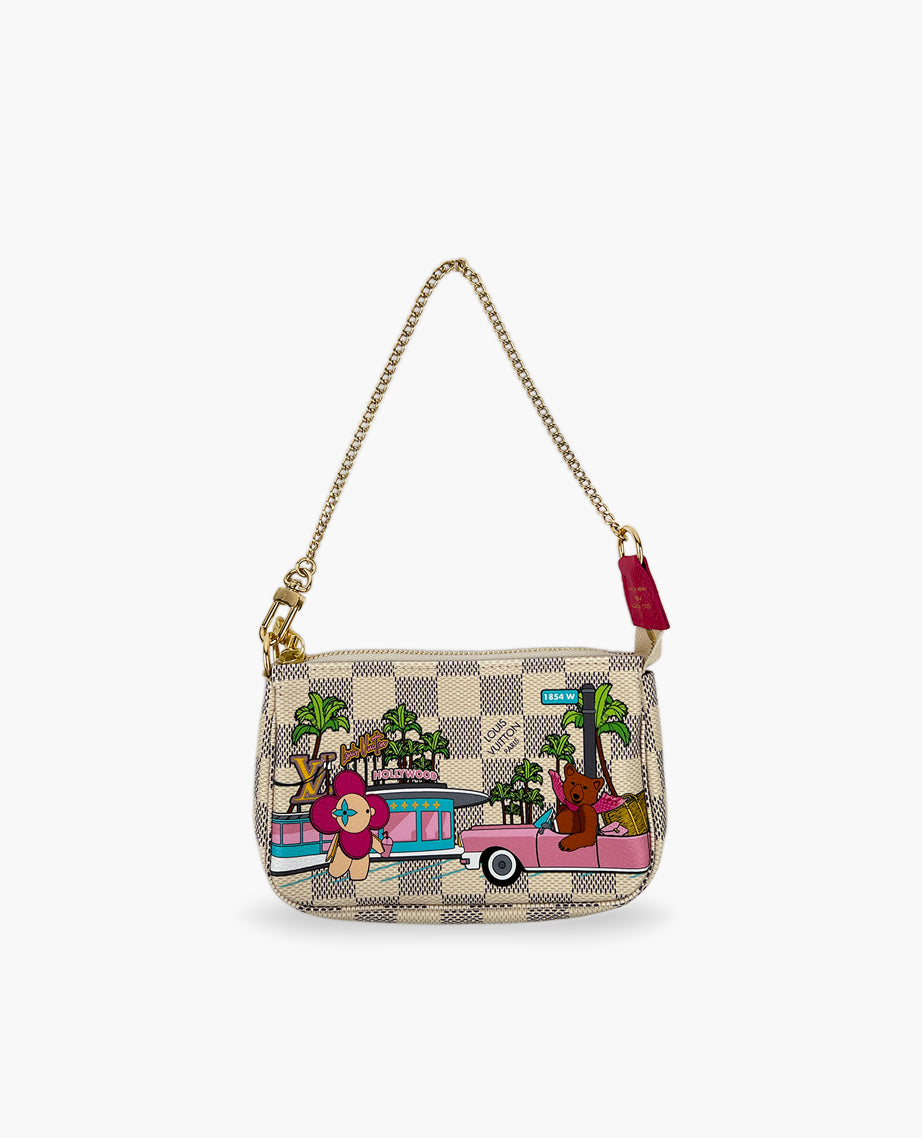 Louis Vuitton Mini Pochette Accessories Damier Azur Vivienne