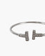 Tiffany and Co Diamond Wire Bracelet in White Gold