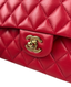 Chanel Timeless Medium Lambskin Dark Red GHW