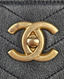Chanel V-Stitch Chevron Black Calfskin BGHW