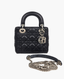 Dior Lady Dior Mini Lambskin Black SHW