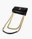 Saint Laurent Sunset Medium Croco Embossed Black GHW