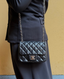 Chanel Timeless Mini Square Black Lambskin SHW