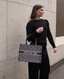 Dior Book Tote Medium Oblique Embroidery Blue