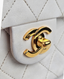 Chanel Mini Square Vintage Lambskin White GHW 24k