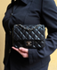 Chanel Timeless Mini Square Black Lambskin SHW