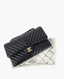 Chanel Timeless Medium Chevron Lambskin Black CHW