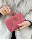 Chanel 19 Zip Around Wallet Lambskin Pink GHW