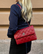 Chanel Trendy Pouch Lambskin Burgundy RHW