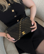 Chanel Vintage Full Flap Small Lambskin Black GHW 24k