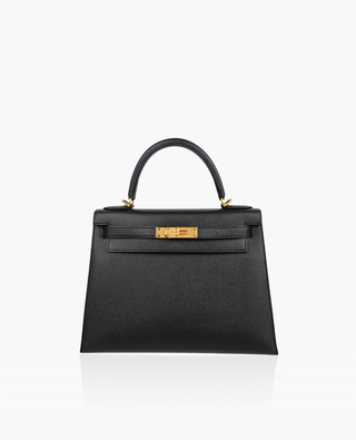 Hermès Kelly 28 Epsom Sellier Black GHW