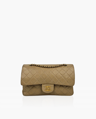 Chanel Timeless Vintage Medium Lambskin Beige GHW 24k