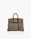 Hermes Birkin 25 Gris Mouette/Gold Togo PBHW