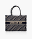 Dior Book Tote Medium Oblique Embroidery Blue