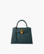 Hermès Kelly Sellier 25 Vert Cypres Epsom GHW