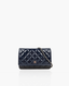 Chanel WOC Timeless Patent Two Tone Blue Black SHW