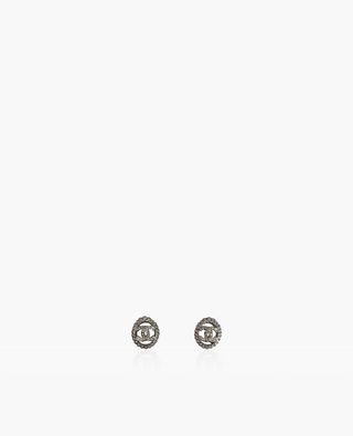 Chanel CC Round Earrings SHW