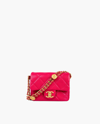 Chanel 2022 Mini Twist Your Buttons Flap Bag Pink