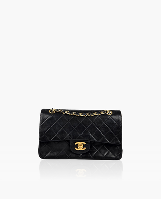 Chanel Timeless Vintage Small Black Lambskin GHW 24k