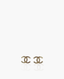 Chanel CC Gold Rhinestone Twist Earrings