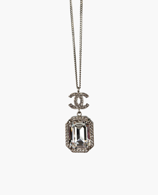 Chanel CC Crystal Drop Necklace