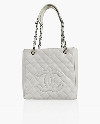 Chanel PST Caviar White SHW