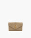 Saint Laurent Envelope Small in Matelassé Beige