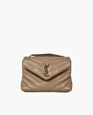 Saint Laurent Loulou Beige Small GHW