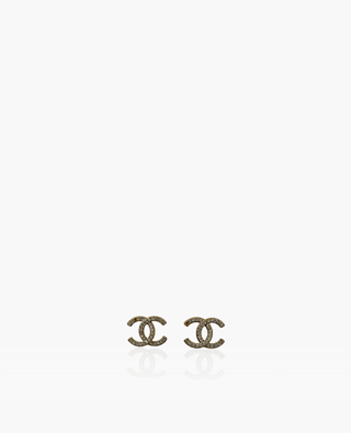 Chanel CC Champagne Earrings
