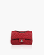 Chanel Mini Rectangular Lambskin Dark Red SHW