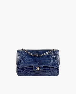 Chanel Alligator Timeless Jumbo Blue SHW