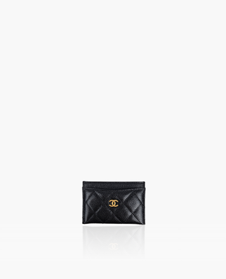Chanel Timeless Cardholder Caviar Black GHW