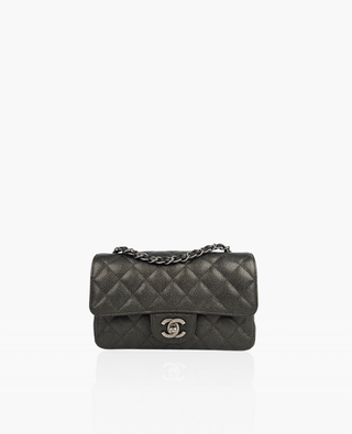 Chanel Timeless Mini Rectangular Caviar Charcoal RHW