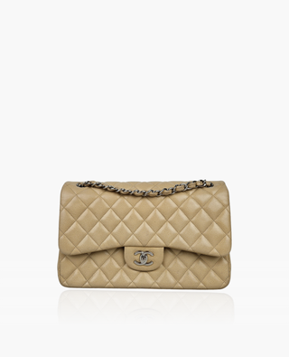 Chanel Timeless Jumbo Caviar Light Beige SHW