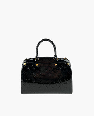 Louis Vuitton Black Monogram Vernis Brea MM