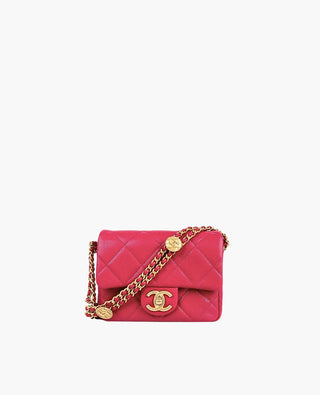 Chanel 2022 Mini Twist Your Buttons Flap Bag Pink