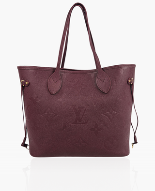 Louis Vuitton Neverfull MM Empreinte Leather Grenat